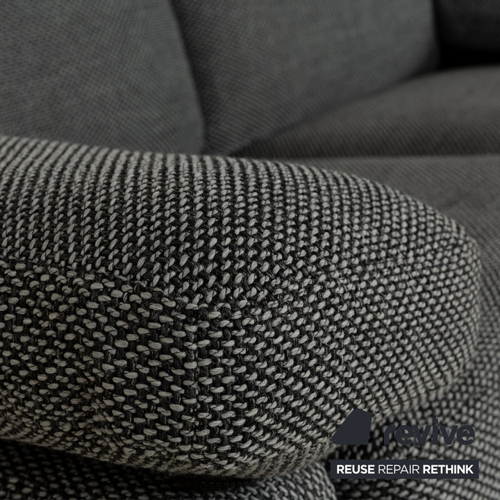 Revêtement de canapé deux places en tissu gris COR Conseta