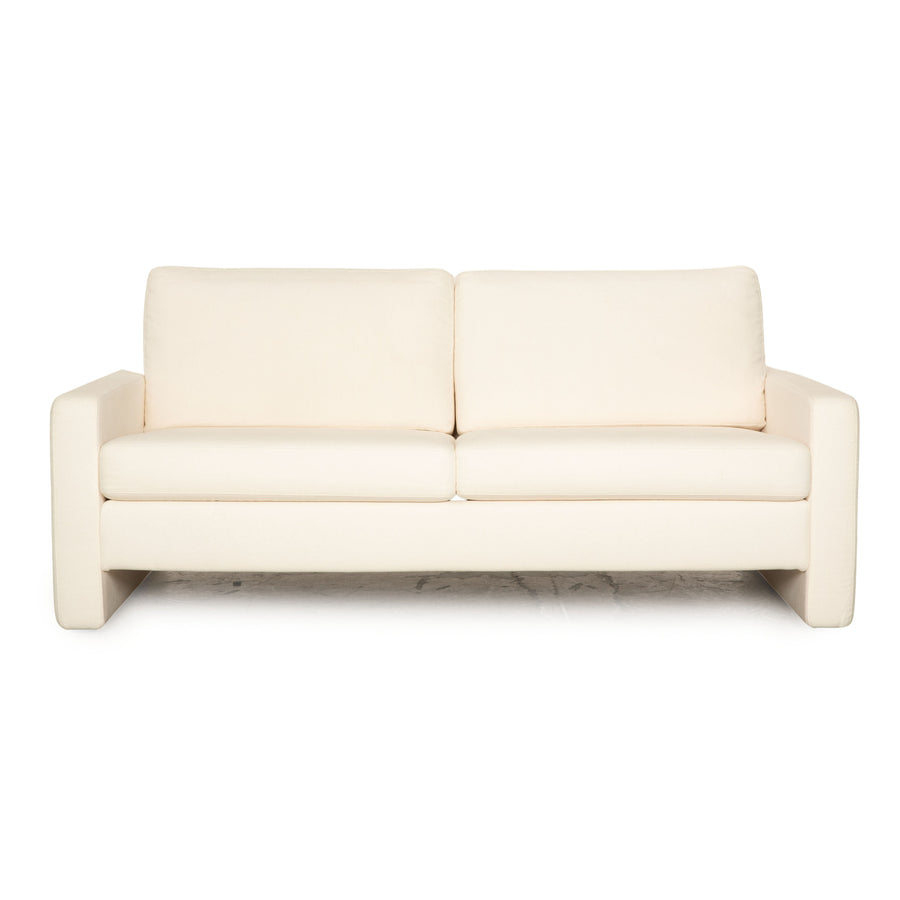 Cor Conseta Stoff Zweisitzer Weiß Creme Sofa Couch