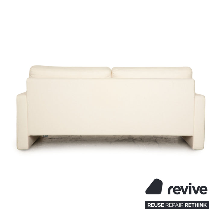 Cor Conseta Stoff Zweisitzer Weiß Creme Sofa Couch