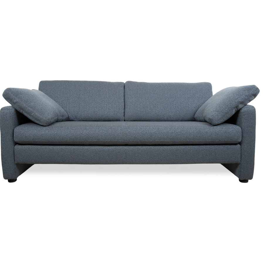 COR Conseta Zweisitzer Stoff Blau Grau Grün Sofa Couch Neubezug GLOW 529