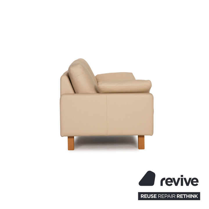 Cor Conseta Leder Sofa Garnitur Beige Zweisitzer Sessel