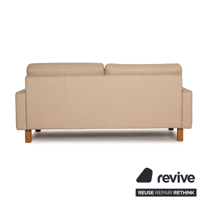 Cor Conseta Leder Sofa Garnitur Beige Zweisitzer Sessel