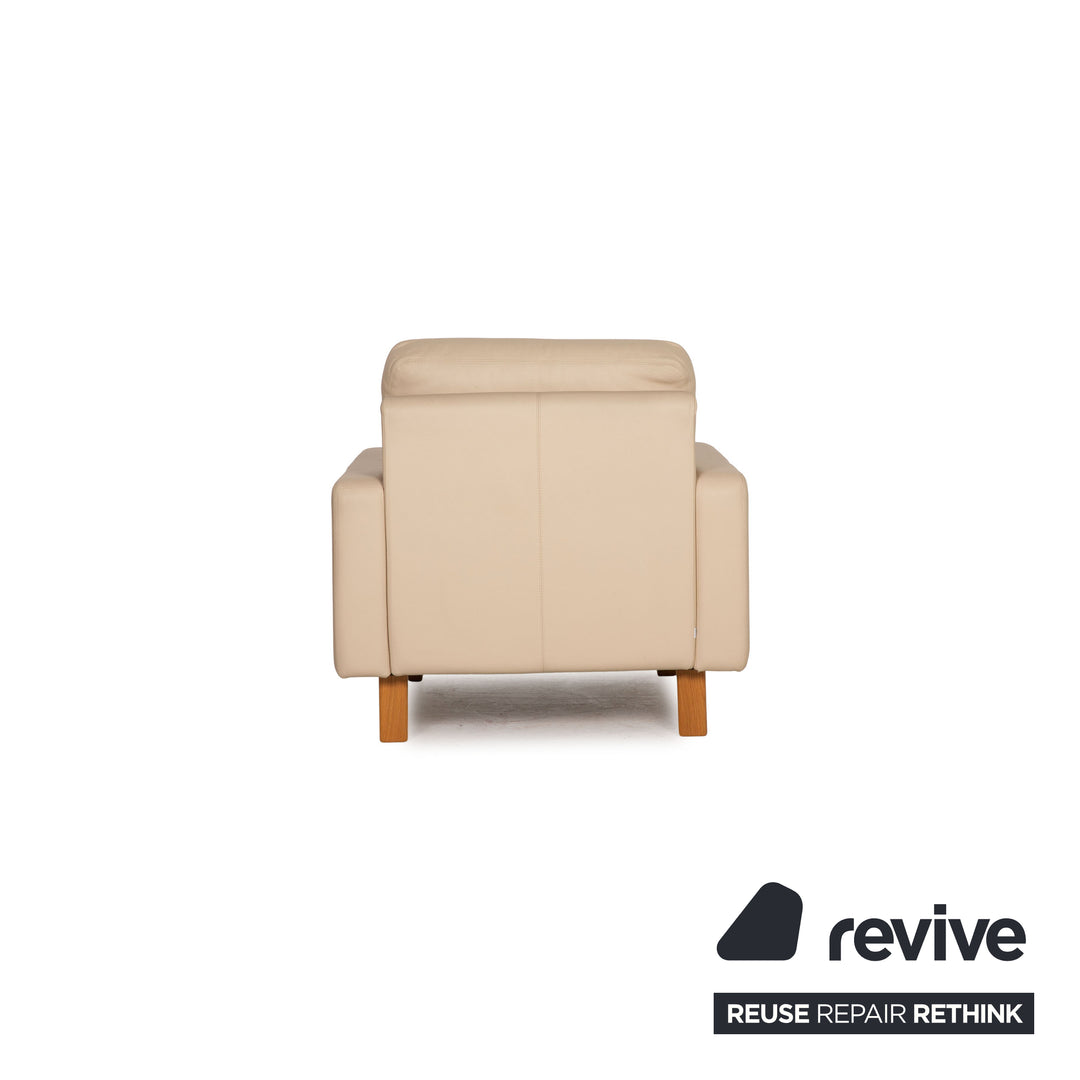 Cor Conseta Leder Sofa Garnitur Beige Zweisitzer Sessel