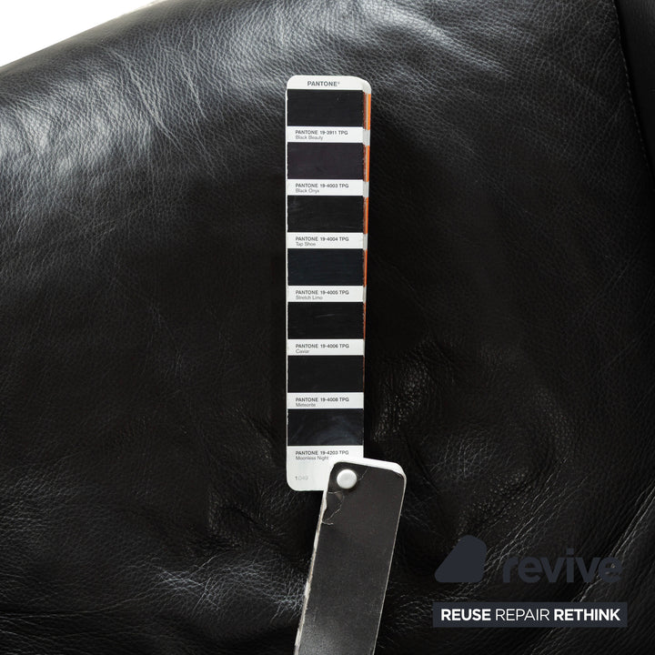 Cor Cordia leather armchair black manual function including stool