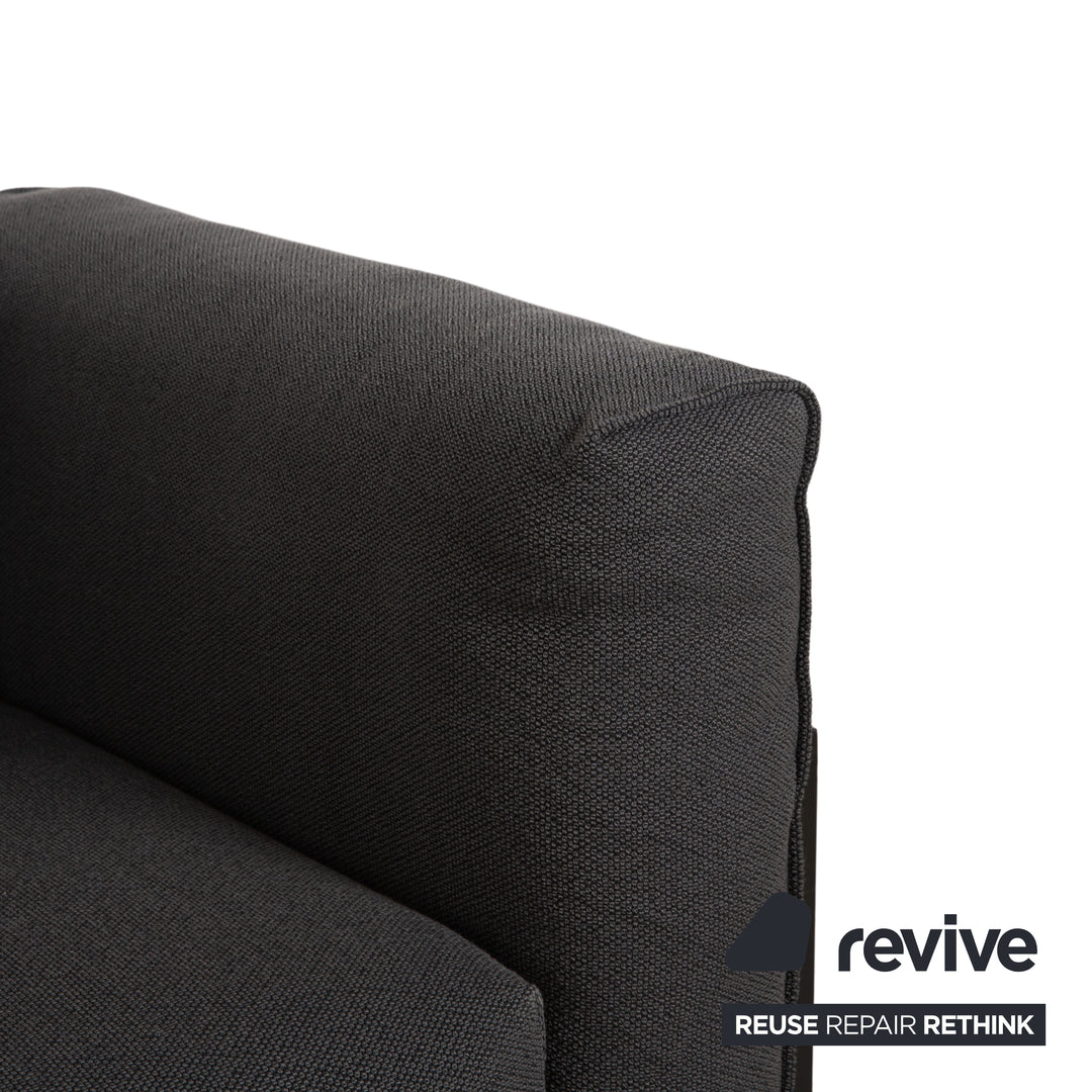 COR Elm Recamiere Stoff Anthrazit Holz Eiche Schwarz Liege Design Jehs & Laub Daybed Sofa Couch