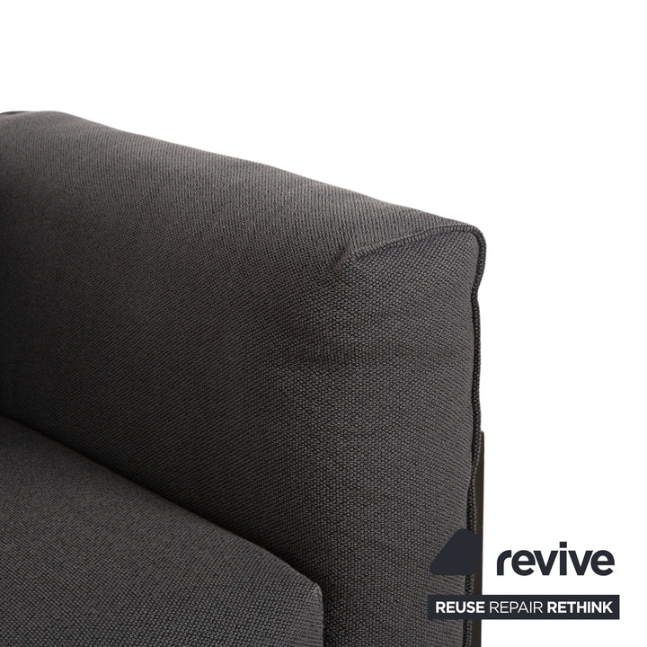 COR Elm Recamiere Stoff Anthrazit Holz Eiche Schwarz Liege Design Jehs & Laub Daybed Sofa Couch