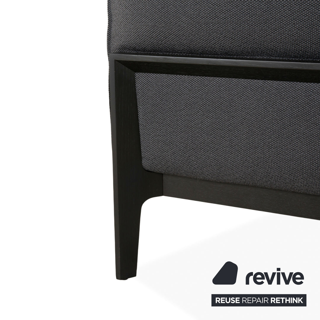 COR Elm Recamiere Stoff Anthrazit Holz Eiche Schwarz Liege Design Jehs & Laub Daybed Sofa Couch