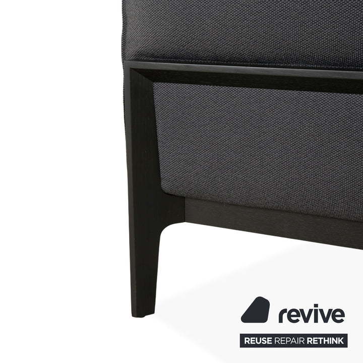 COR Elm Recamiere Stoff Anthrazit Holz Eiche Schwarz Liege Design Jehs & Laub Daybed Sofa Couch
