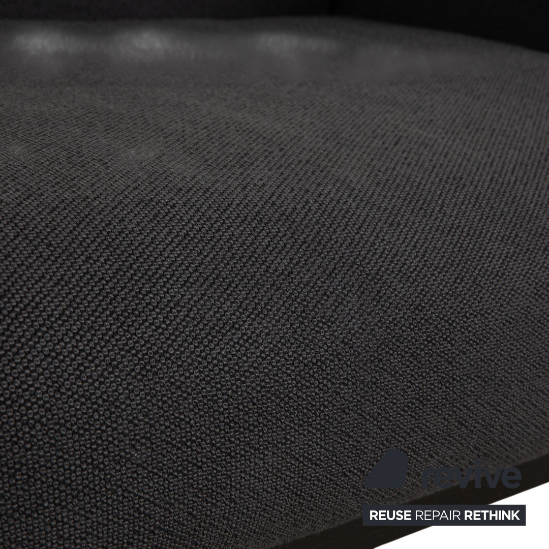 COR Elm Recamiere Stoff Anthrazit Holz Eiche Schwarz Liege Design Jehs & Laub Daybed Sofa Couch