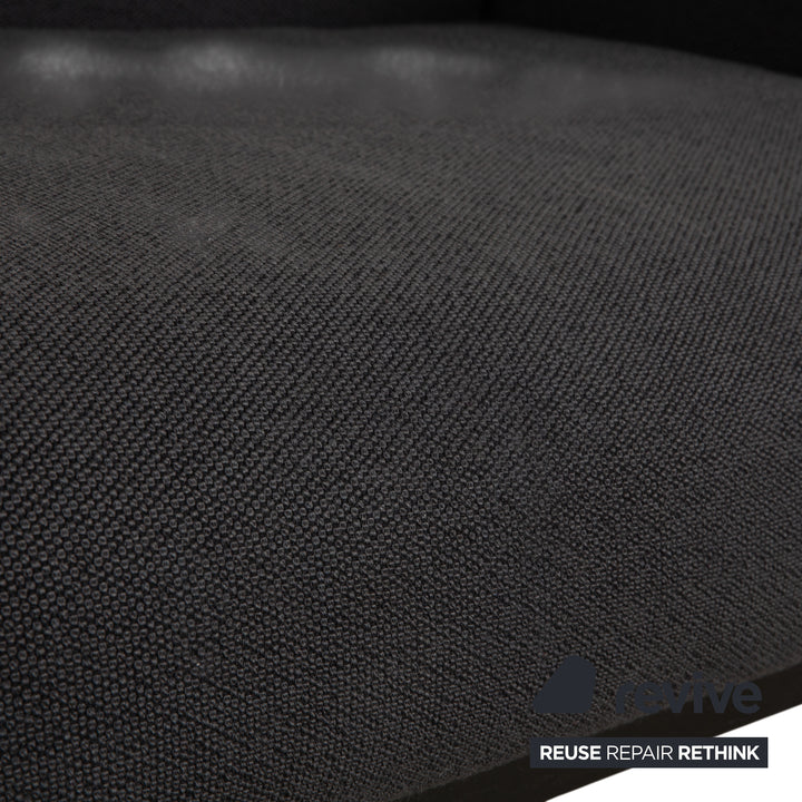 COR Elm Recamiere Stoff Anthrazit Holz Eiche Schwarz Liege Design Jehs & Laub Daybed Sofa Couch