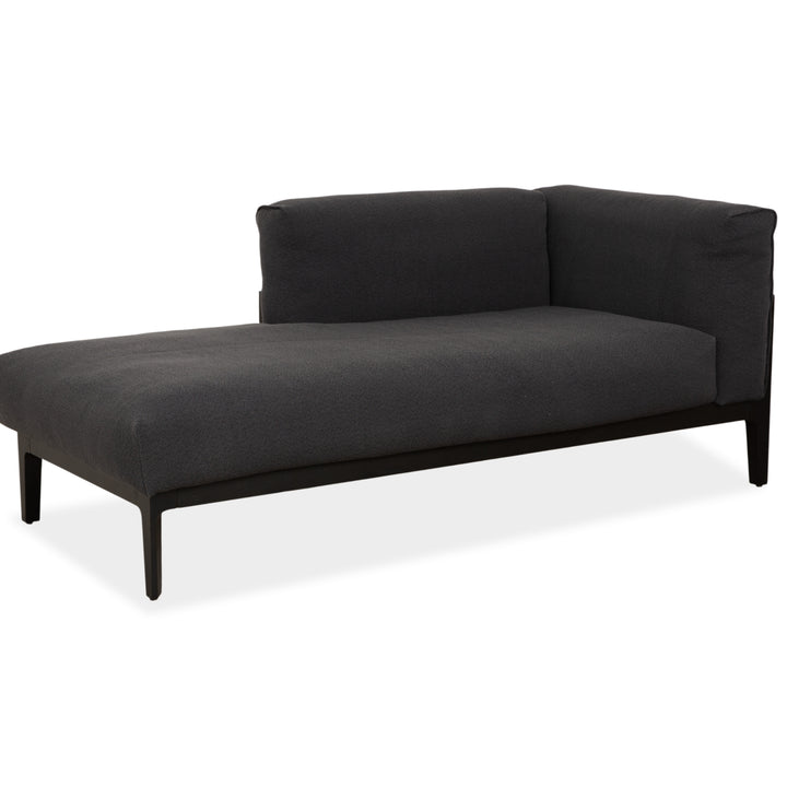 COR Elm Recamiere Stoff Anthrazit Holz Eiche Schwarz Liege Design Jehs & Laub Daybed Sofa Couch