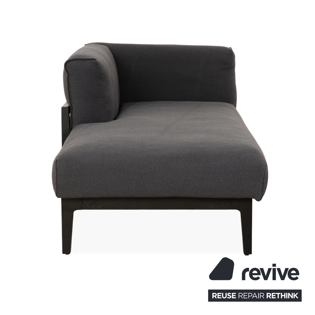 COR Elm Recamiere Stoff Anthrazit Holz Eiche Schwarz Liege Design Jehs & Laub Daybed Sofa Couch