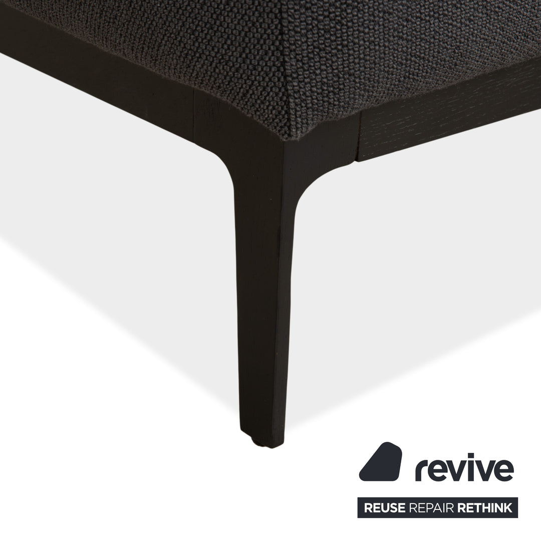 COR Elm Recamiere Stoff Anthrazit Holz Eiche Schwarz Liege Design Jehs & Laub Daybed Sofa Couch