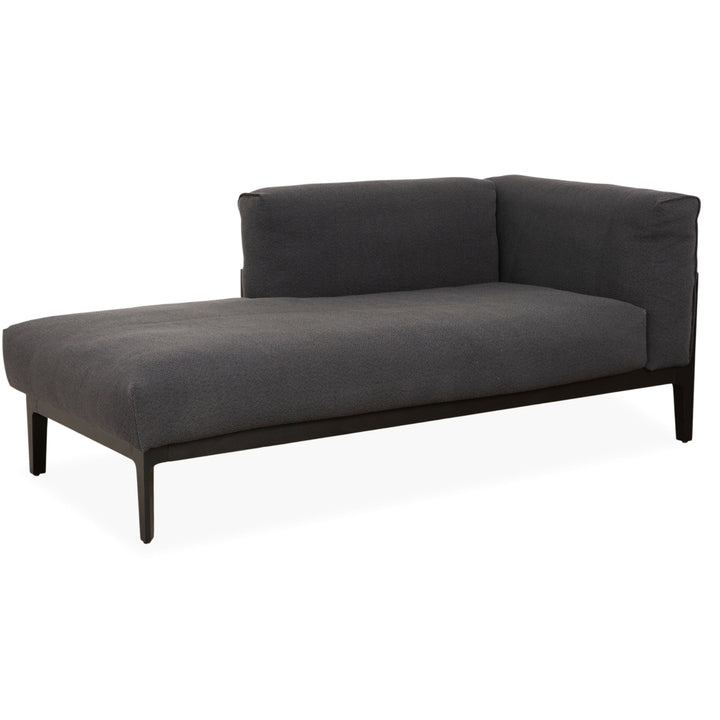 COR Elm Recamiere Stoff Anthrazit Holz Eiche Schwarz Liege Design Jehs & Laub Daybed Sofa Couch