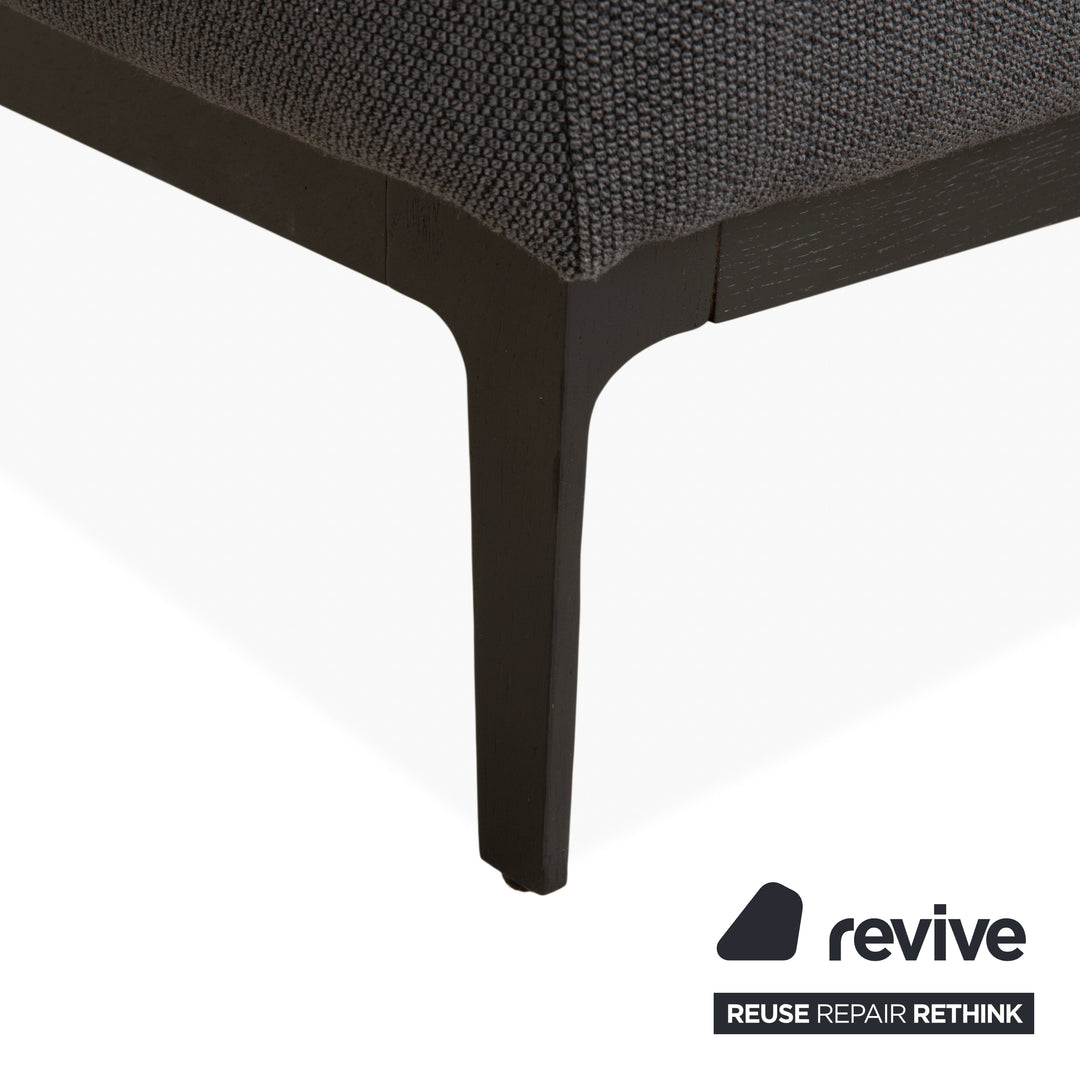 COR Elm Recamiere Stoff Anthrazit Holz Eiche Schwarz Liege Design Jehs & Laub Daybed Sofa Couch