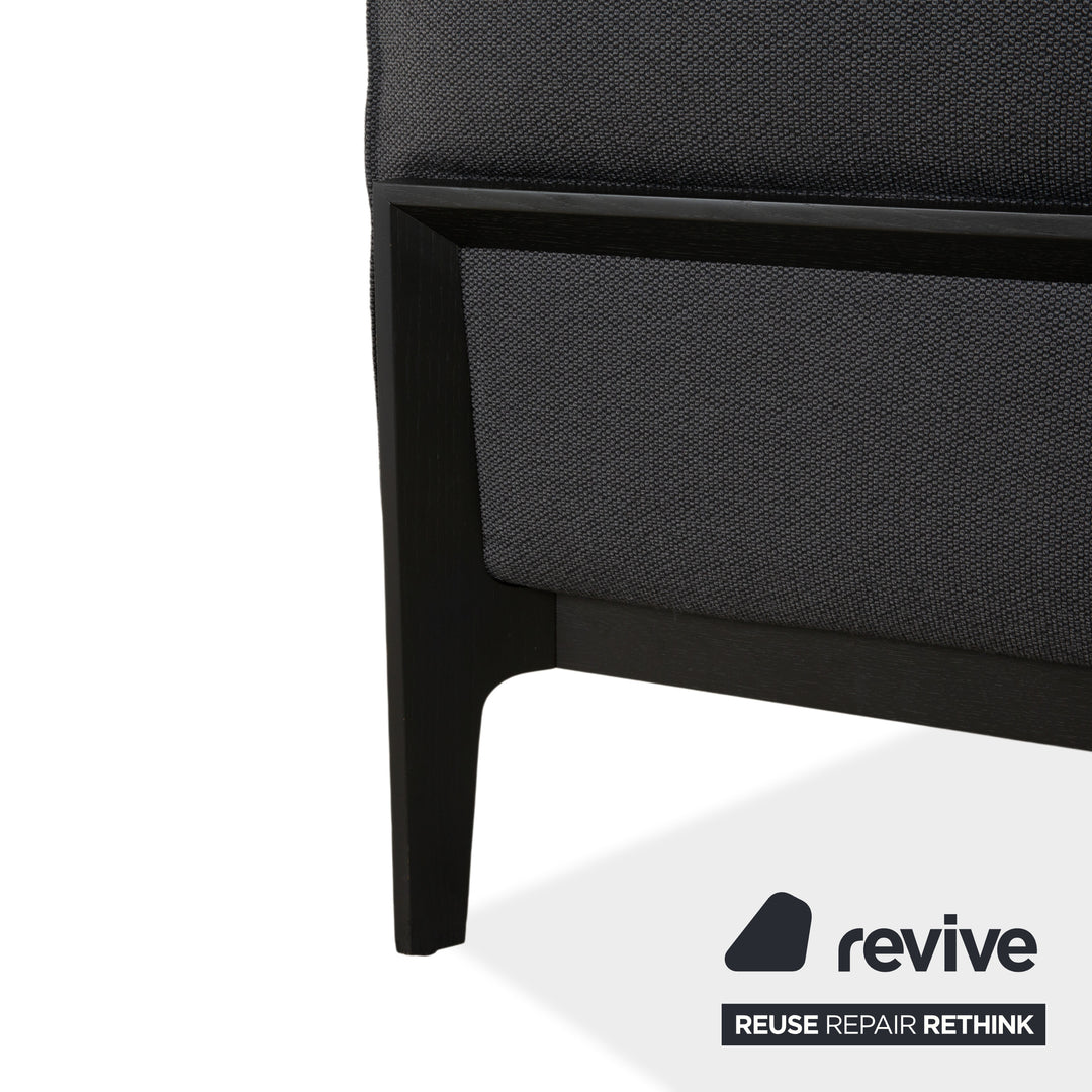 COR Elm Recamiere Stoff Anthrazit Holz Eiche Schwarz Liege Design Jehs & Laub Daybed Sofa Couch