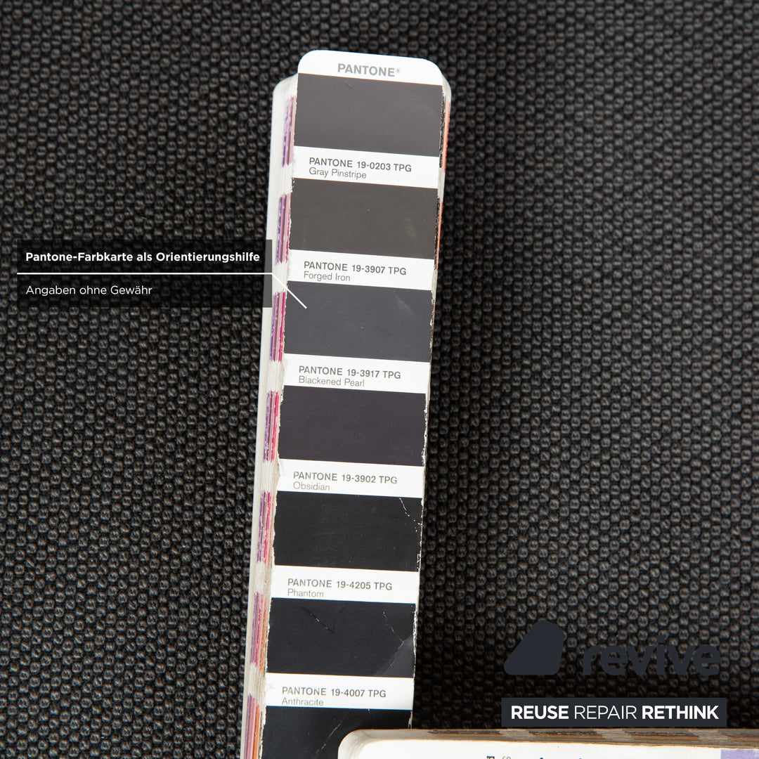 COR Elm Zweisitzer Sofa Stoff Anthrazit Holz Eiche Schwarz Design Jehs & Laub