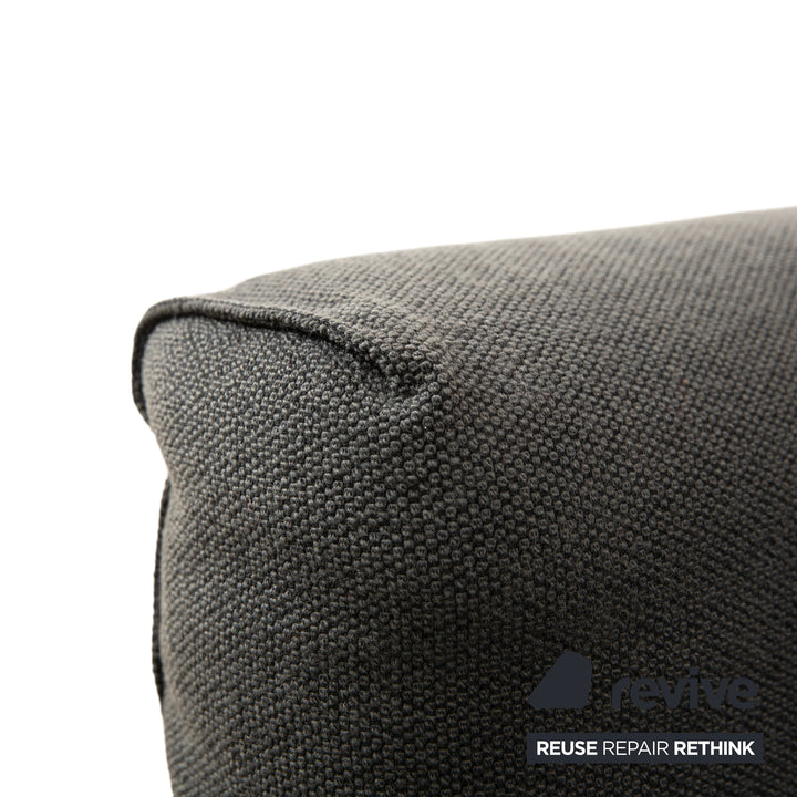 COR Elm Zweisitzer Sofa Stoff Anthrazit Holz Eiche Schwarz Design Jehs & Laub