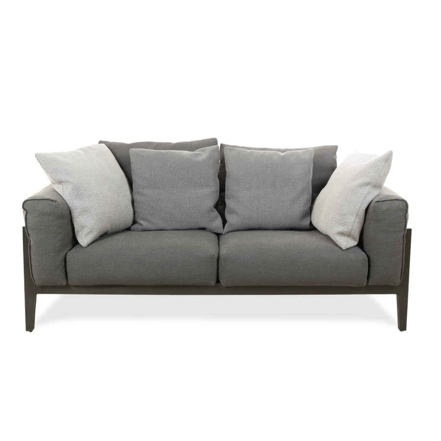 COR Elm Zweisitzer Sofa Stoff Anthrazit Holz Eiche Schwarz Design Jehs & Laub