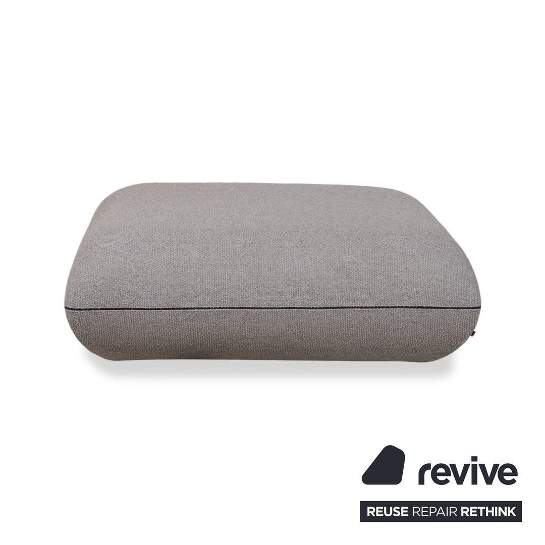 COR Jalis 21 Garnitur Stoff Zweisitzer Hocker Grau Sofa Couch