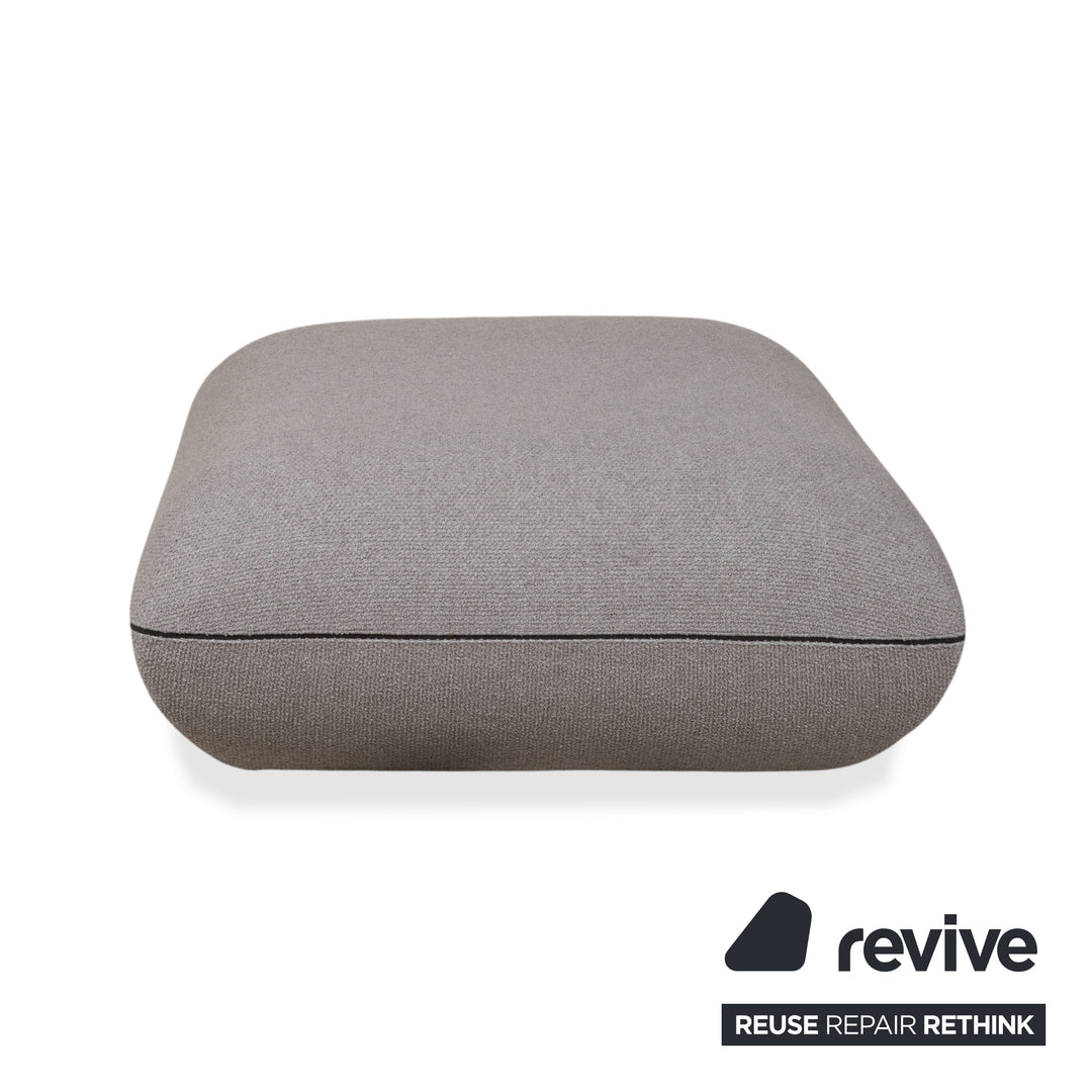 COR Jalis 21 Garnitur Stoff Zweisitzer Hocker Grau Sofa Couch