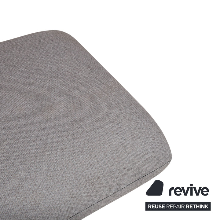 COR Jalis 21 Garnitur Stoff Zweisitzer Hocker Grau Sofa Couch