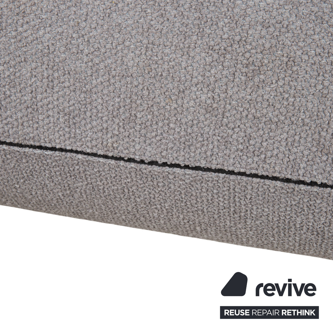 COR Jalis 21 Garnitur Stoff Zweisitzer Hocker Grau Sofa Couch