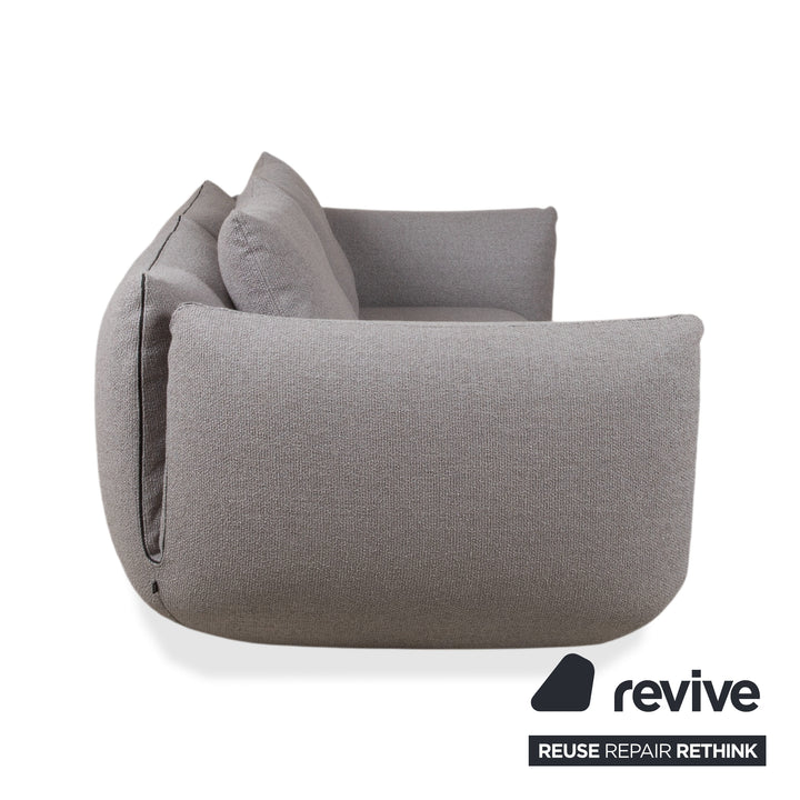 COR Jalis 21 Garnitur Stoff Zweisitzer Hocker Grau Sofa Couch