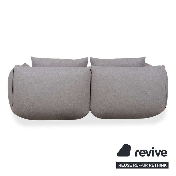COR Jalis 21 Garnitur Stoff Zweisitzer Hocker Grau Sofa Couch