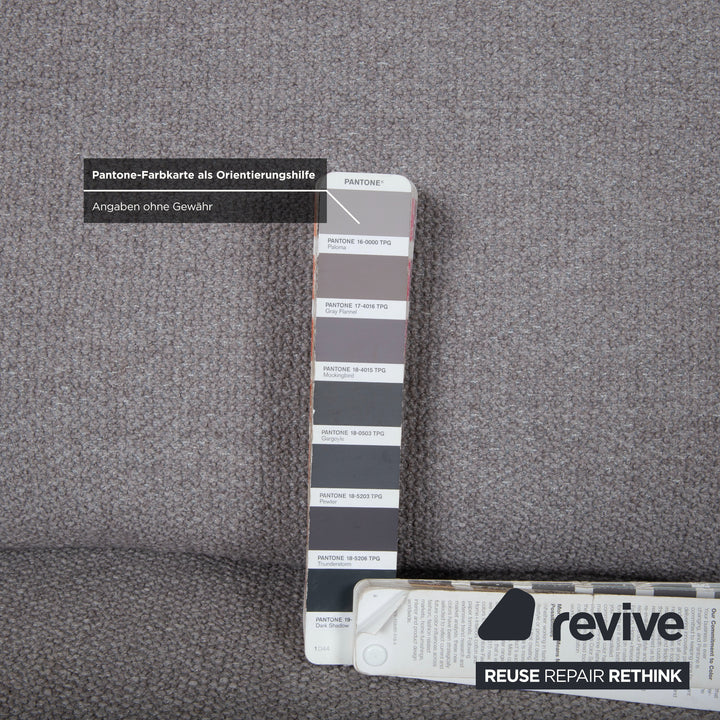 COR Jalis 21 Garnitur Stoff Zweisitzer Hocker Grau Sofa Couch