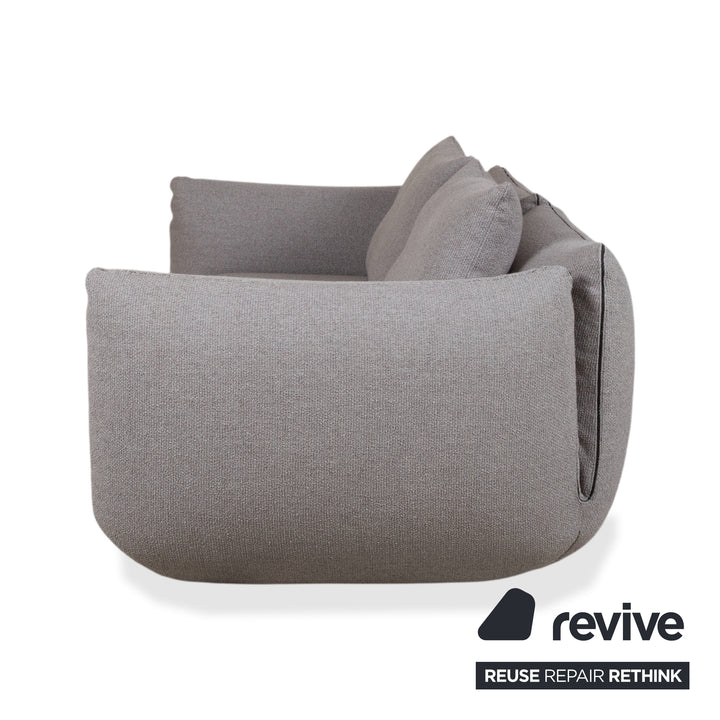 COR Jalis 21 Garnitur Stoff Zweisitzer Hocker Grau Sofa Couch