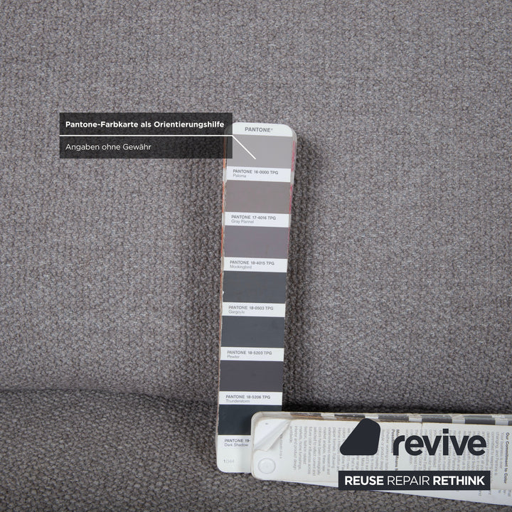 COR Jalis 21 Fabric Two-Seater Grey Sofa Couch