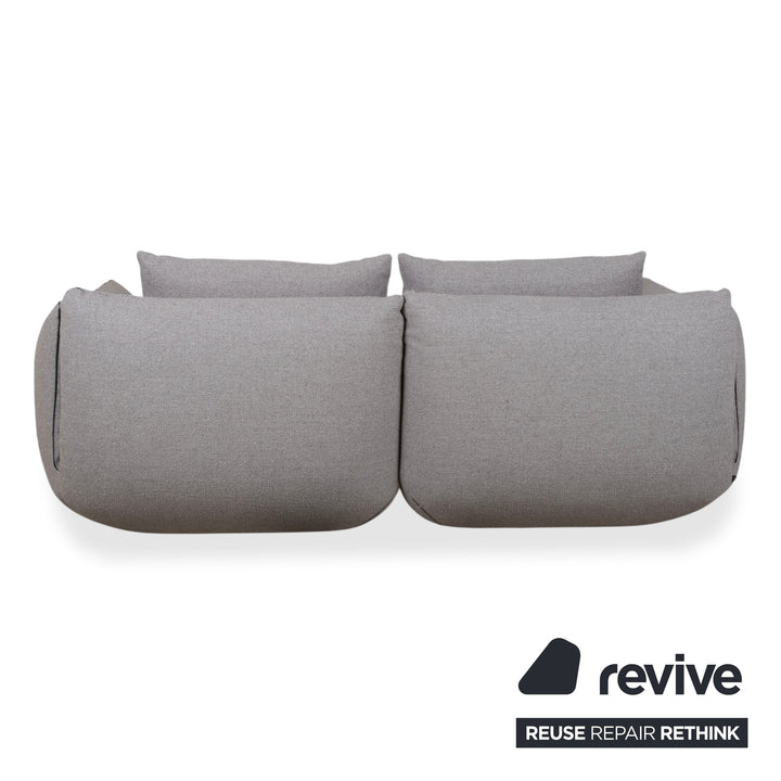 COR Jalis 21 Fabric Two-Seater Grey Sofa Couch