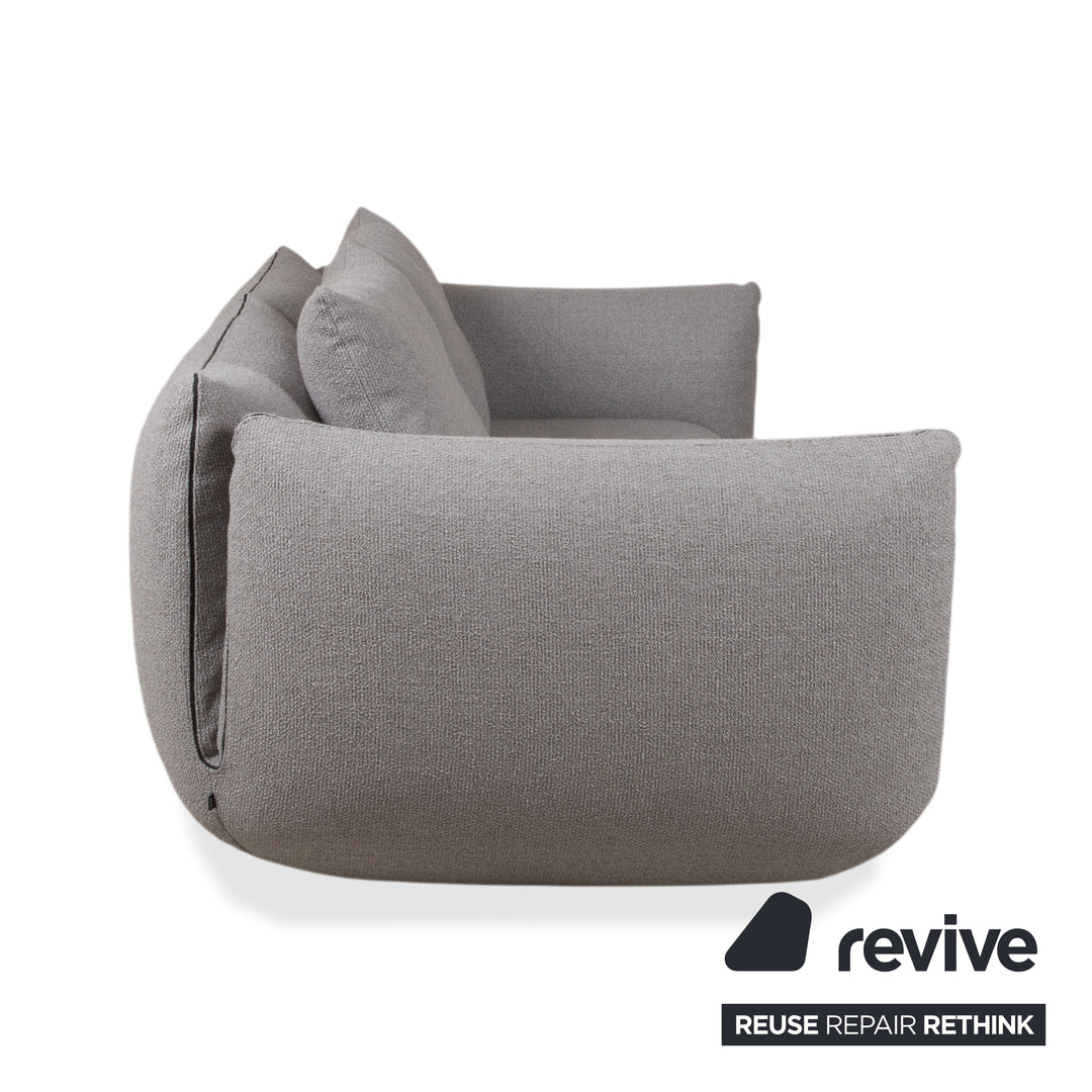 COR Jalis 21 Fabric Two-Seater Grey Sofa Couch