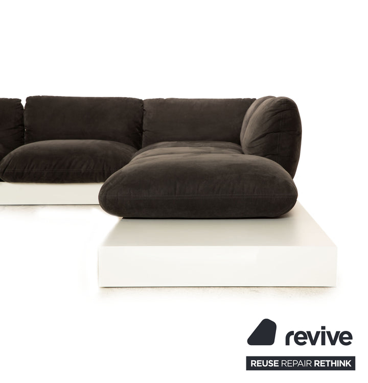 Cor Jalis Stoff Ecksofa Grau Sofa Couch