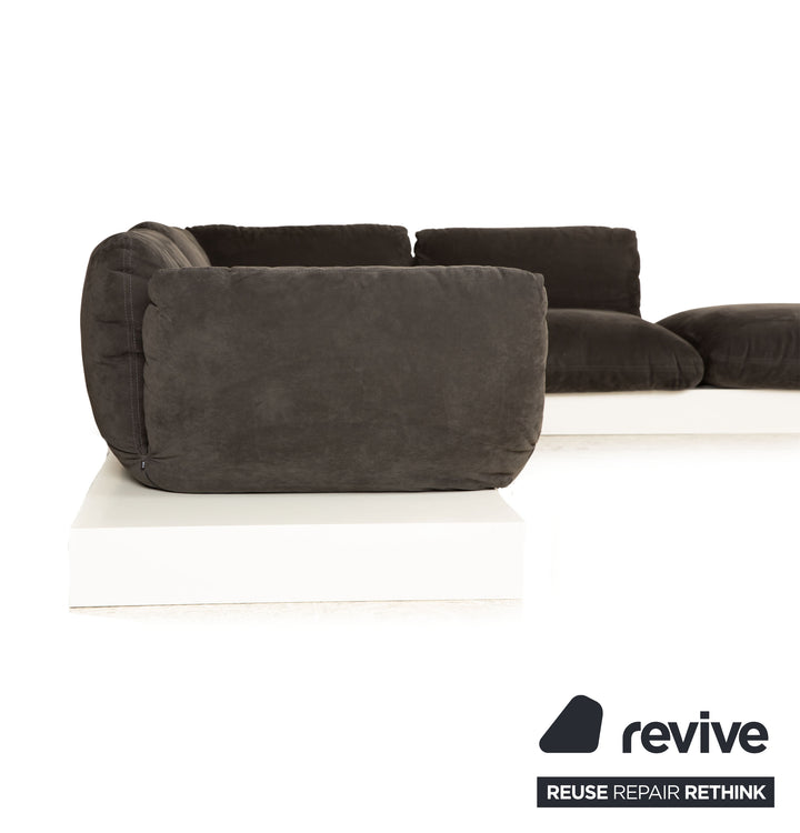 Cor Jalis Stoff Ecksofa Grau Sofa Couch