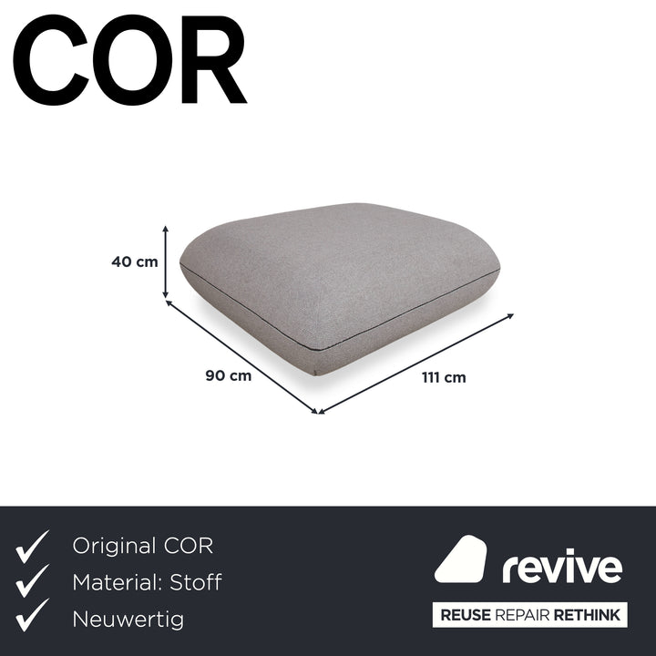 COR Jalis Stoff Hocker Grau