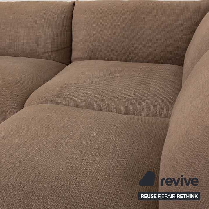 Cor Jalis Stoff Sofa Braun Ecksofa Couch