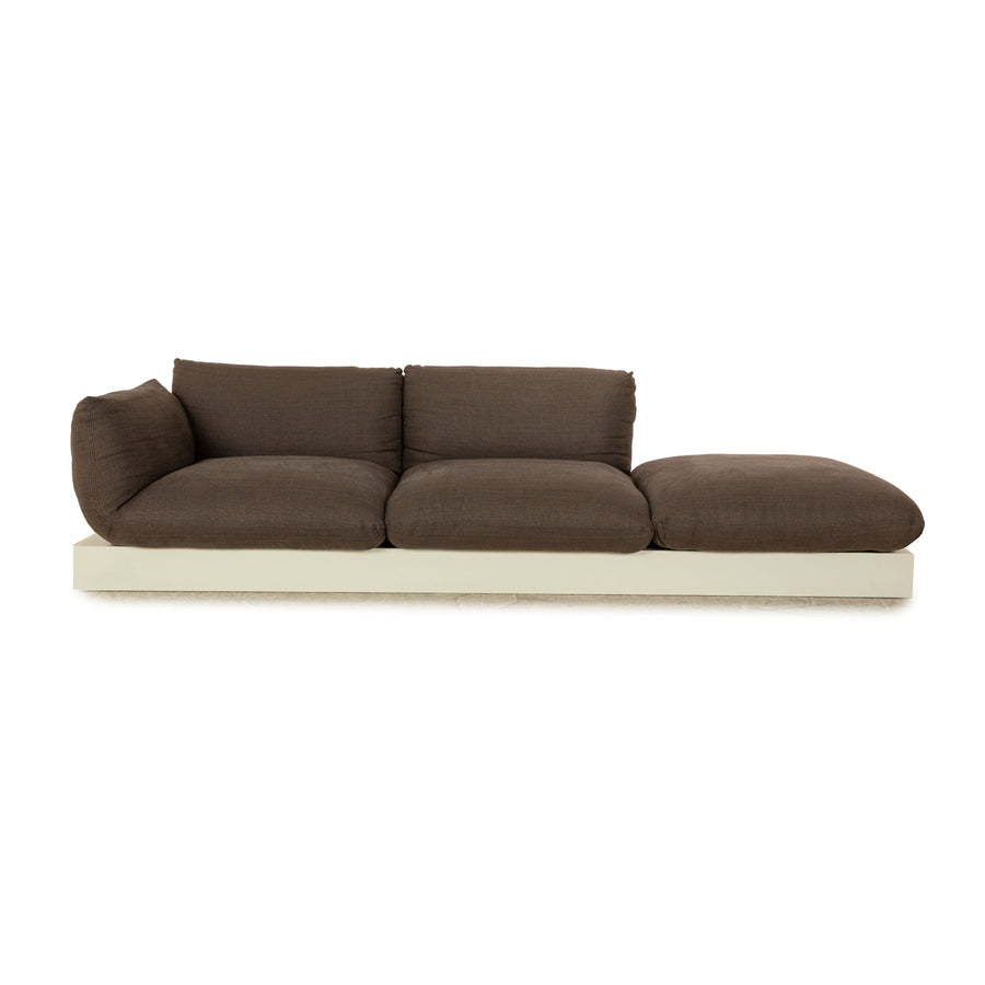 Cor Jalis Fabric Four Seater Gray Sofa Couch