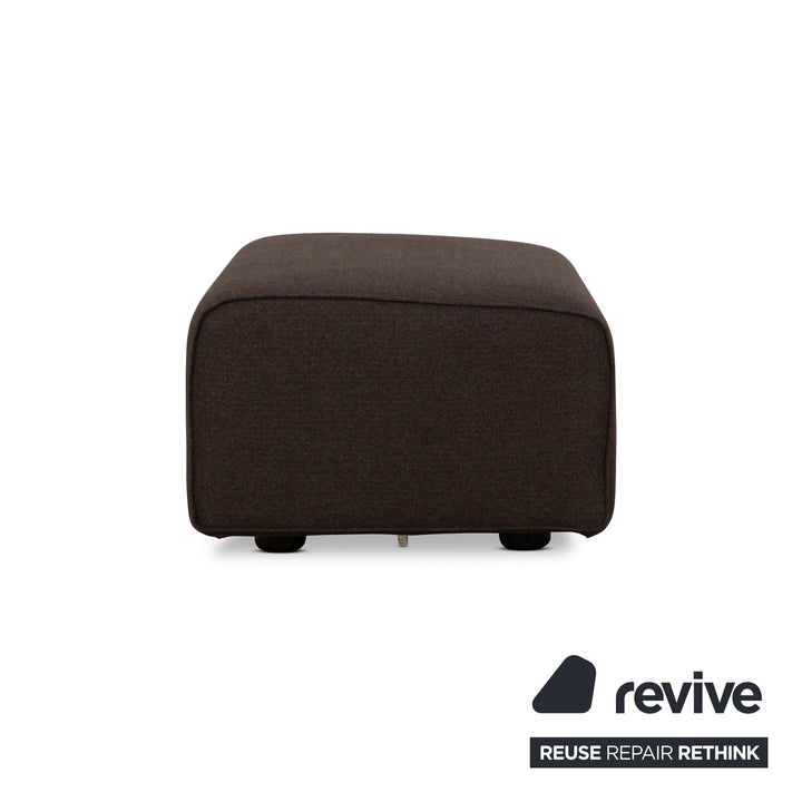 Tabouret en tissu Cor Kelp Gris Marron Nouvelle housse