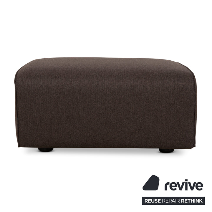 Tabouret en tissu Cor Kelp Gris Marron Nouvelle housse