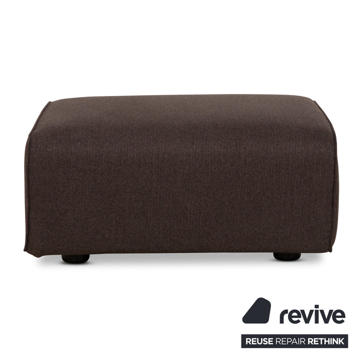 Tabouret en tissu Cor Kelp Gris Marron Nouvelle housse