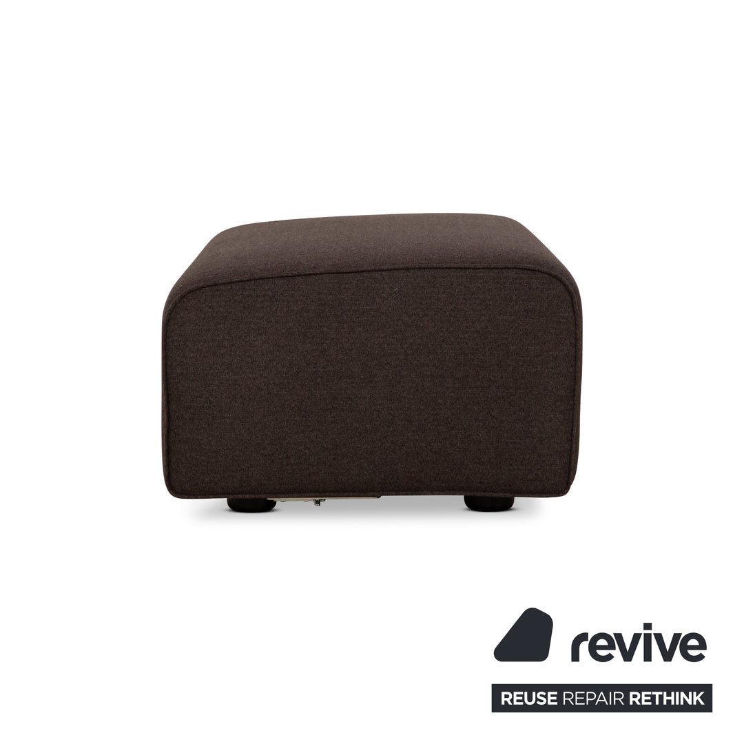 Tabouret en tissu Cor Kelp Gris Marron Nouvelle housse