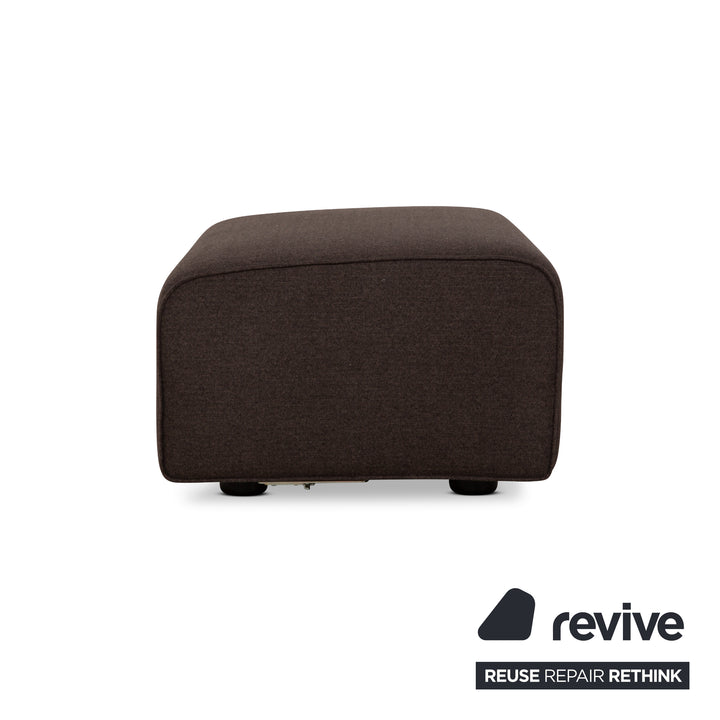 Tabouret en tissu Cor Kelp Gris Marron Nouvelle housse