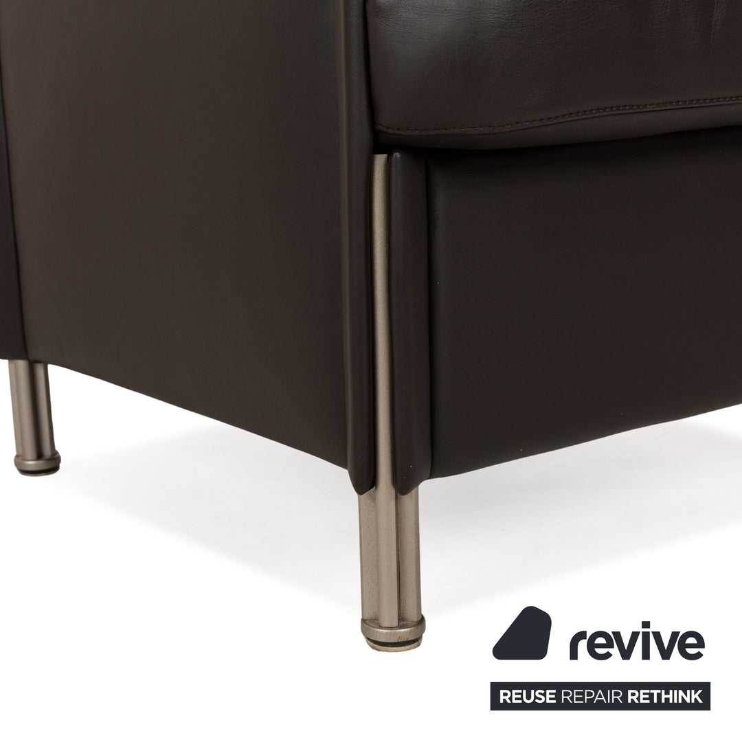 Ensemble de fauteuils en cuir Cor Logo marron 2x fauteuils