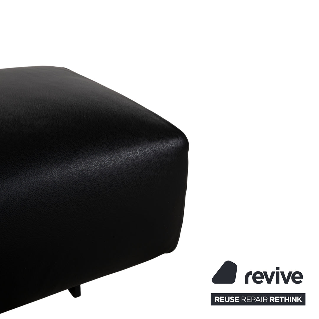 COR Moss Leather Stool Black