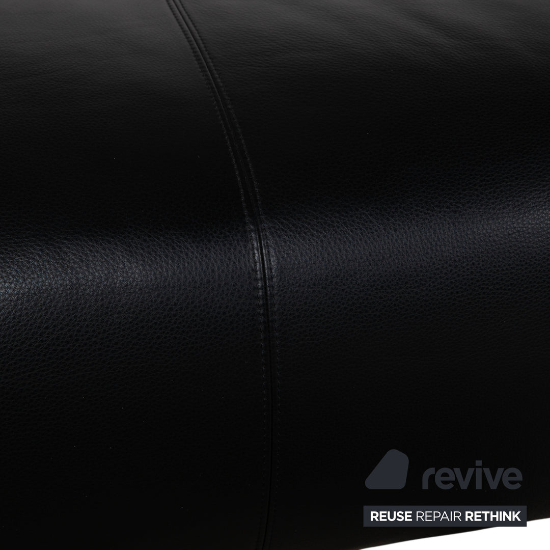 COR Moss Leather Stool Black