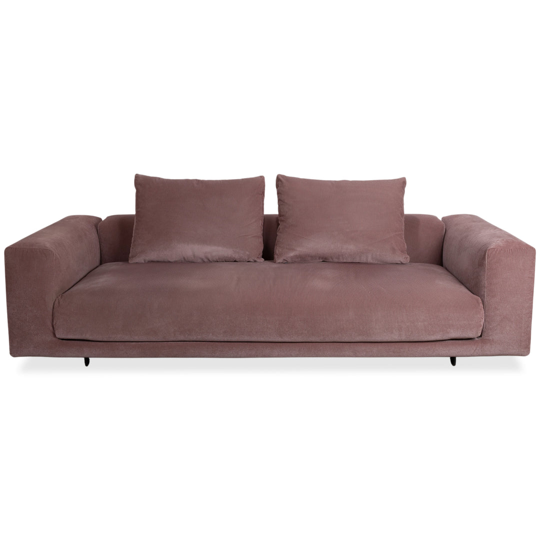 COR Moss Stoff Cord Dreisitzer Rosa Mauve Sofa Couch
