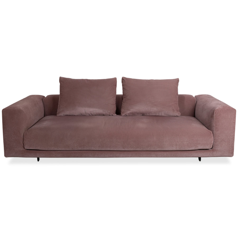 COR Moss Stoff Cord Dreisitzer Rosa Mauve Sofa Couch