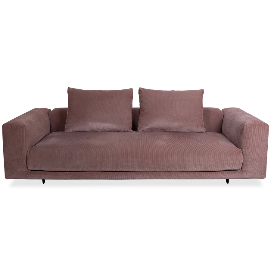 COR Moss Stoff Cord Dreisitzer Rosa Mauve Sofa Couch